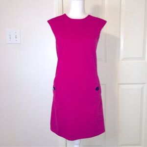 Michael Kors Dress size S/P soft pink mini A-line with big black buttons so cute